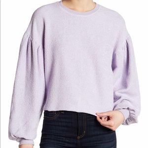 Free People Sleeves Like These Lilac Sweater